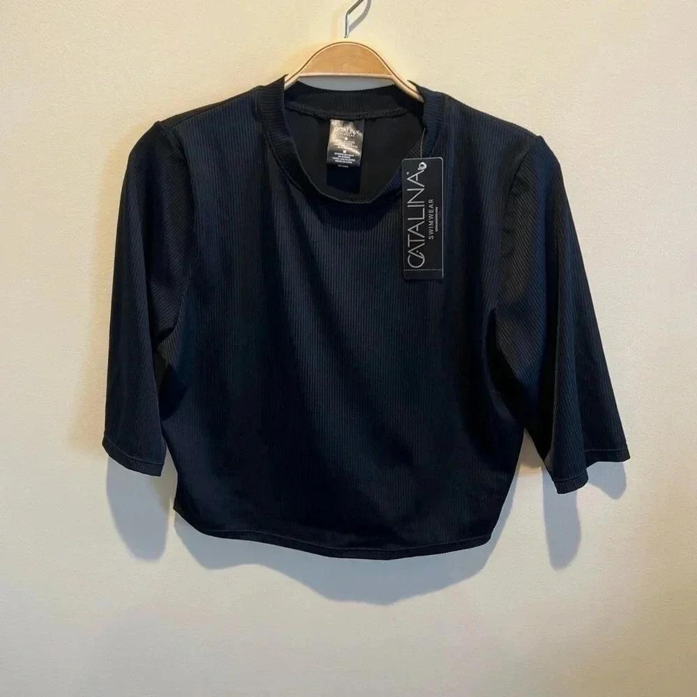 NWT Catalina Black Swimwear Top Size Medium